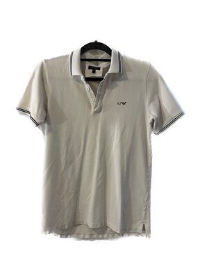 Armani Jeans Classic Tipped Polo Shirt - Size Small